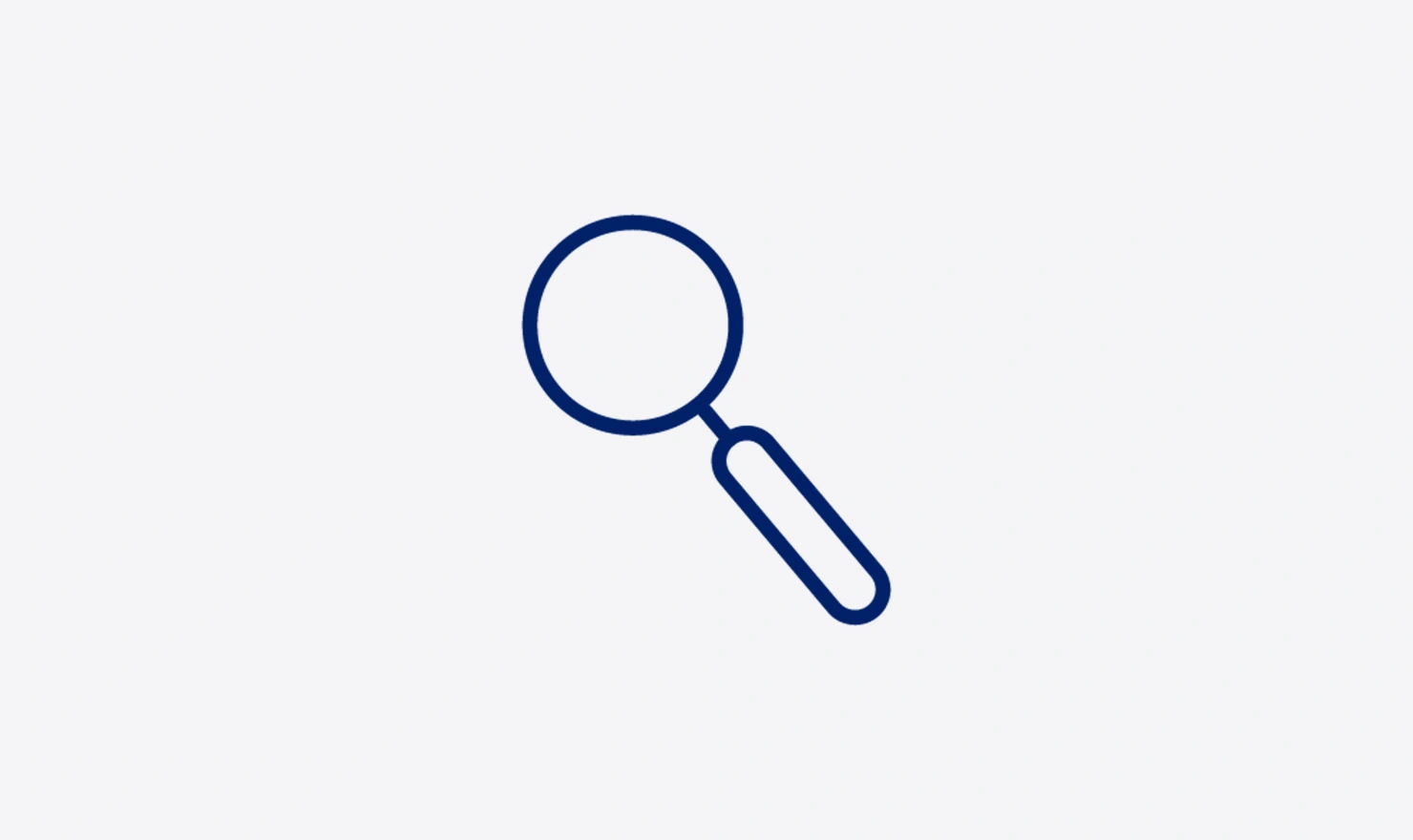 Magnifying glass blue icon
