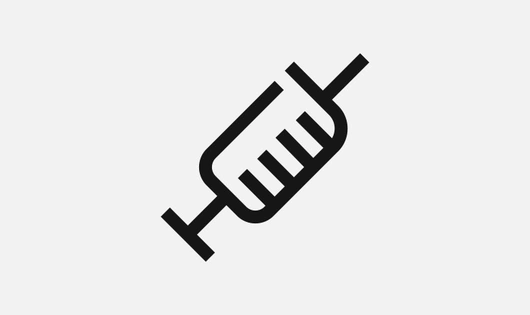 Icon representing a syringe